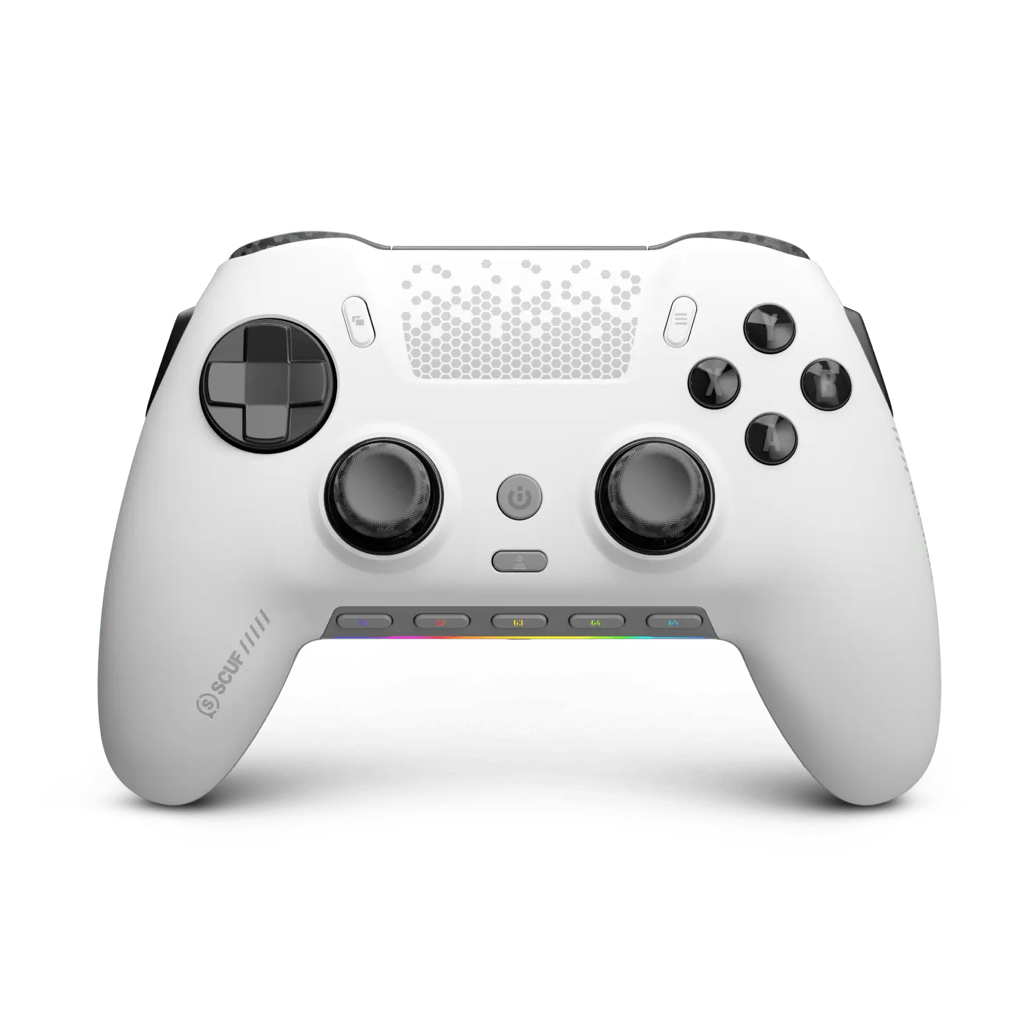 SCUF Envision Pro V2 With Hall Effect White & Black  | 4 Customizable Rear Paddles, Hall Effect Thumbsticks, 5 Programmable G-Keys