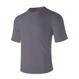 Men's quick-dry round-neck short-sleeve T-shirt, moisture-wicking, UPF50+, sizes S-3XL