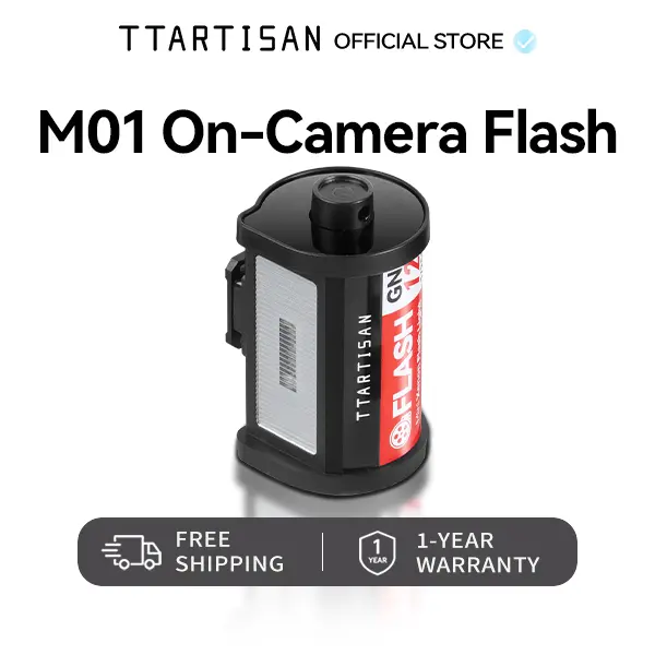 TTArtisan M01 Camera Flash & J01 Wireless Flash Trigger Kit Portable Speedlite for DSLR Mirrorless Cameras Hot Shoe Flash for Portrait Wedding Studio Photography