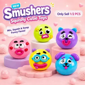 2026 New Smushers Squishy – Smushers Dog Face Swap Squishy, Cute Animal, Slow Rising Soft Squeeze Stress Relief Fidget for Adults Anxiety Relief, Office Home Travel, Squishy Fidgets