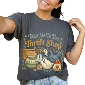 Take Me To The Thrift Shop T-Shirt Vintage Thrifting Graphic Tee Unisex Fit Soft Breathable Fabric Perfect for Daily Wear Gifts Special Occasions