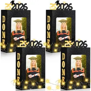 Graduation Centerpieces 2026 – LED Light Up Table Decor with Photo Frame, Class of 2026 Party Decor