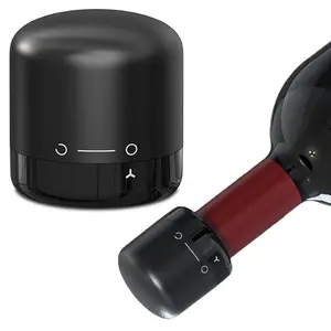 Portable Vacuum Bottle Sealer, 1 Count Champagne Stopper, Portable Wine Bottle Cap for Home Kitchen Party