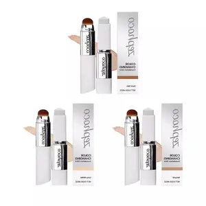 Zephoco Ivory White Dual-Function Color-Palshing Foundation Stick Light Hydrating Natural-Feeling No Clumping Delicate Transparent