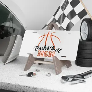 Personalized BASKETBALL MOM Vanity Plate, Car Plate, Sports Decor, Gift for Moms, Auto Accessory, Custom Plate Design