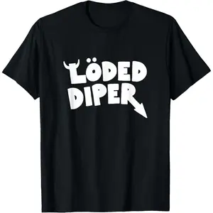 Diary of a Wimpy Kid Loded Diper Band Logo T-Shirt for Fans Soft Cotton Short Sleeve Casual Top Summer Wear