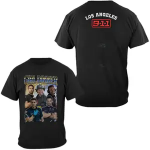 Girl Dinner T-Shirt, 2 Sides 911 Firefighter Meme Tee for Men & Women – Sexy First Responder Fan Gift, Buck Eddie Hen Chimney Shirt