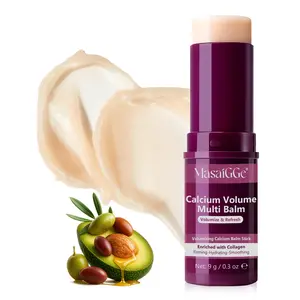 Masaigge Calcium Multi-Effect Moisturizing Cream 9g, Collagen Infused, Lightweight, Fast Absorption, Hydrating, Long-Lasting Hydration, Travel-Friendly, Balm, Moisturizer, Hydrate, Moisture