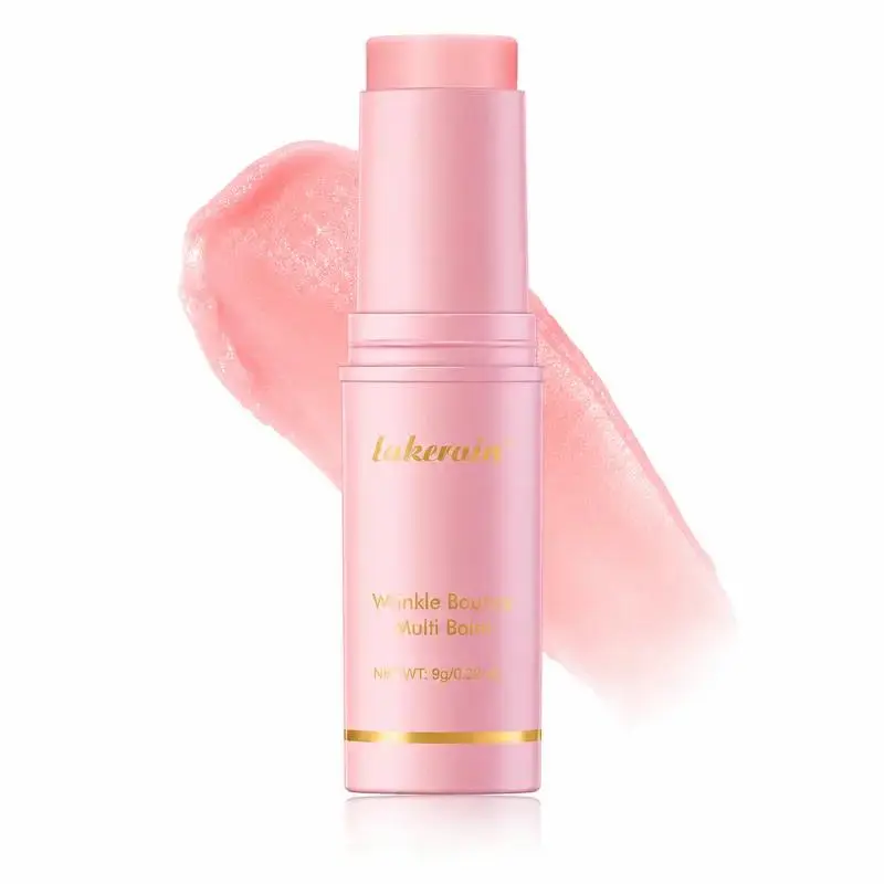 Wrinkle Bounce Multi Balm Stick - Compact Daily Mild Silky Moisture Solid Serum, Nourishing On-the-Go Moisturizer for Face, Eyes & Lips, Dewy Glow Boost, All Skin Types