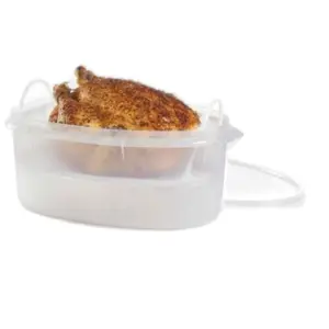 Flavor Saver Container for Roast Chicken/Ham Storage - Keeps Food Fresh and Flavorful