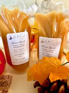 Banana Bread 7.5 ounce Squeezable Wax Pouch Fragrance Aroma Decor Candle Coconut -great for home freshener candles Highly Scented