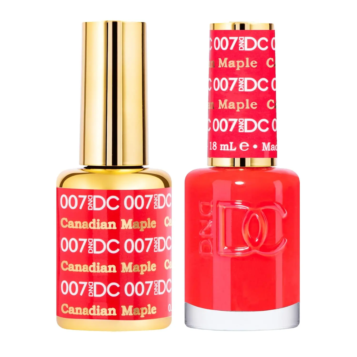 DND DC Orange Collection Gel Polish & Air Dry Nail Lacquer Duo Pack - 0.5 Fl Oz Bottle Each, Chip-Free, Full Coverage, Vibrant Pigment Manicure Cosmetic, Nail Polish, Gel Nails At Home