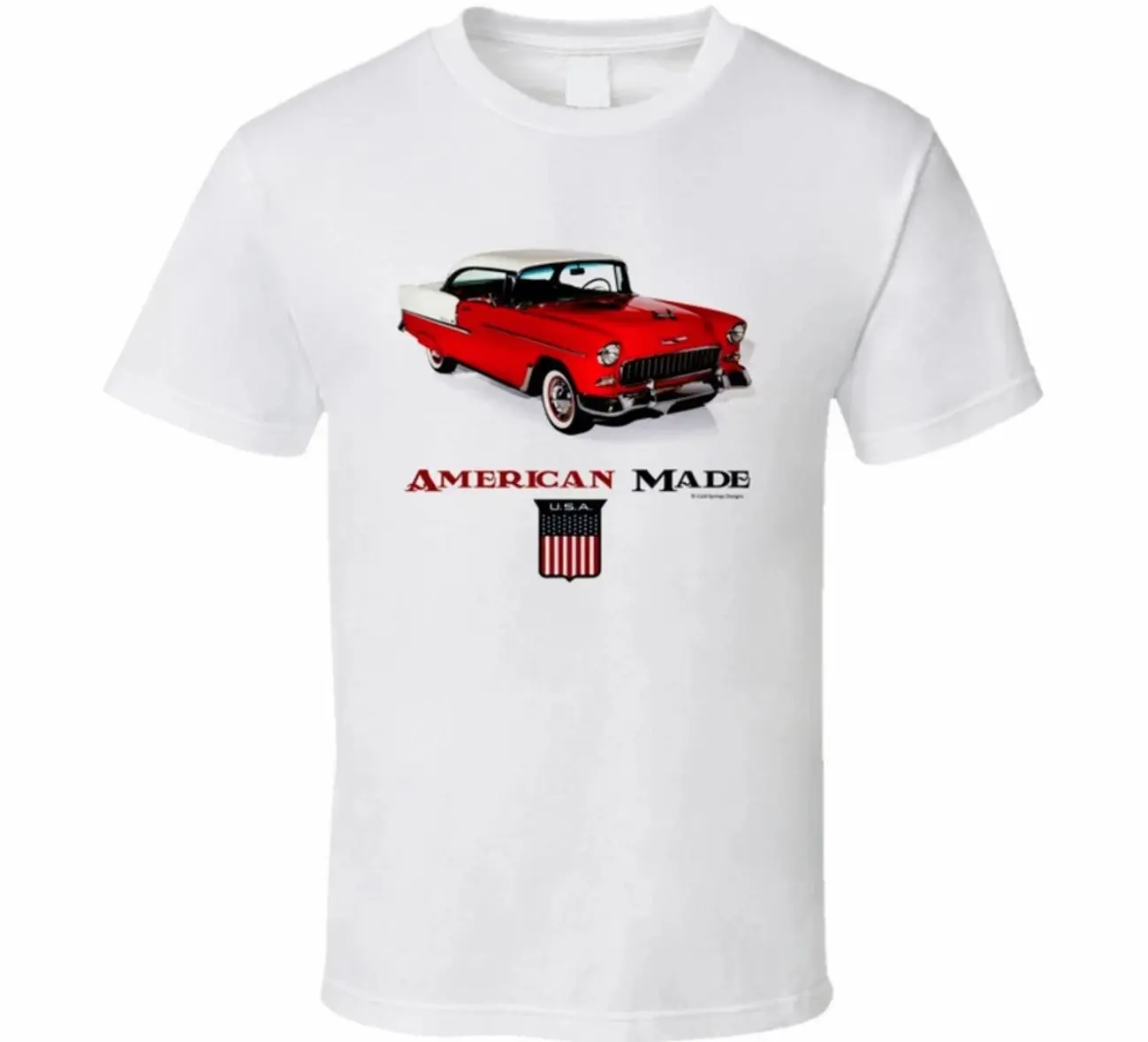 American Made 1955 Bel Air Muscle Car Classic T Shirt Sweatshirt Hoodie, Car Enthusiast and Fans Gift