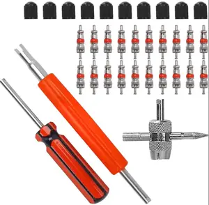 30 Pcs Tire Valve Core Remover Tool Kit