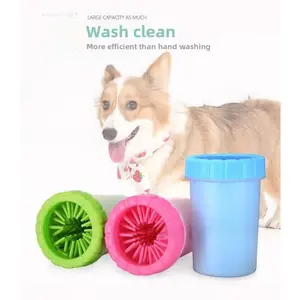 SoPets Automatic Pet Paw Cleaner - Silicone Brush Dog Paw Washer for Dogs & Cats
