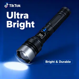TikTokShopfalldealsforyou 2-in-1 POWER BANK FLASHLIGHT | Zoomable, USB Rechargeable, Super Bright| Camping, Emergency, Fishing, Security MUST-HAVE High Lumen Flashlight