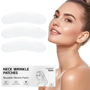 [Jungshea New Product] Clear Silicone Neck Stickers, Clear Smooth Wrinkle Neck Stickers, Reusable Silicone Moisturizing Skin Care, Skin Care Stickers Daily Gentle