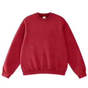 FAIABLE Unisex Oversized Crew Neck Sweatshirt for Women and Men – Heavyweight Vintage Wash Pullover, Pullover Vintage Soft Thick Cozy Streetwear Top for Casual Daily Wear,Long Sleeve Top Streetwear Classic Pant Set #Summervibes