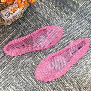 Jelly Shoes for Women - Pink Girl Women's Flats with SEO Keywords Included Sandal