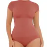 FeelinGirl Feelsoft Women's Crew Neck Cloud Bodysuits Fashion Short Sleeve Tops Stretch Basic Body Suit T Shirts Fit Comfortable Summervibes SohoChic