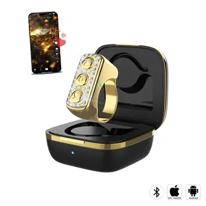 ZOZVO Bluetooth Scrolling Ring Remote | Wireless Remote Control Ring with Rhinestones | TikTok Scroller | Page Turner for Kindle & eBooks | Compatible with iOS & Android