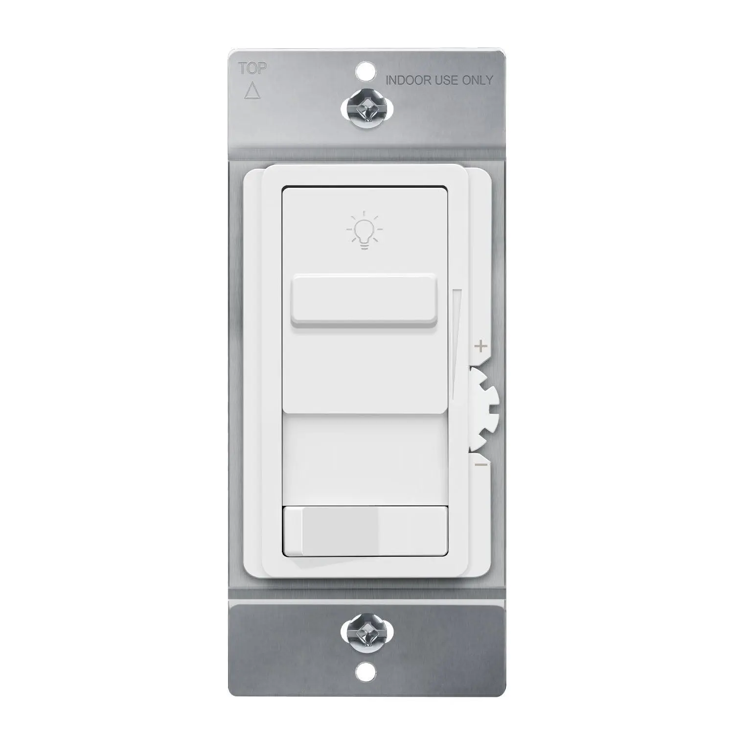 Enerlites 55307L-W Decorator 0-10V LED Dimmer, 10A, Single-Pole/3-Way/4-Way, Rocker/Slide, White