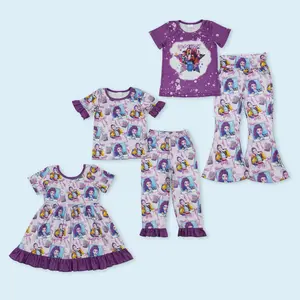 KPOP style kids girls summer top matching pants outfit