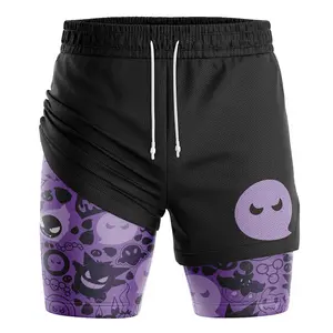 TRENDING 2025 Ghost V2 Po 2-in-1 Performance Shorts, Gym Workout Printed Sports, Jogging Pants, Fitness Workout Track Shorts Clothes, Perfect Gift