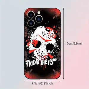 Jason Voorhees Specially for iPhone, this case has a black exterior, made of TPU, cartoonish, shockproof and highly reliable in durability. for iPhone 17 16 15 14 13 12 11 Air Pro Max Plus Colorful Cellphone Casing