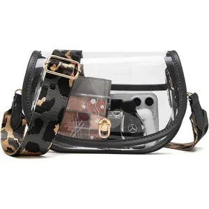 Clear Crossbody Bag Stadium Approved for Women,clear Bags for Stadium Events,clear Purse for Concerts