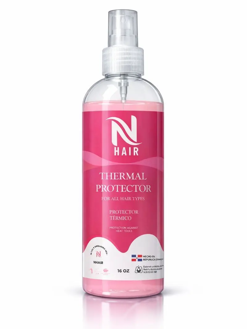 NhAir Thermal Heat Protectant Smoothing Spray - Water-Based Haircare Heat Guard Hair Products, Phthalate-Free Mist Leave-In Treatments, Spray Leave-In Treatments for Adults