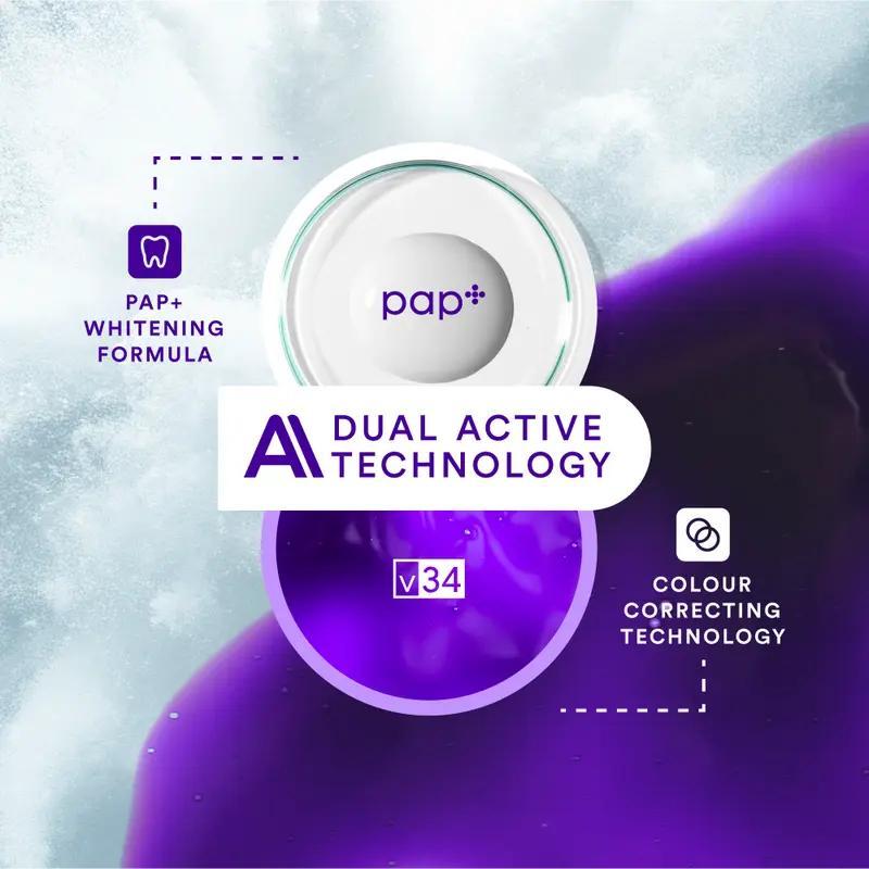 Hismile V34 Purple Multi-Pack Purple Whitening Strips - 14 Applications for 30min Yellow Teeth Stain Correction & Effective Colour Enhancement