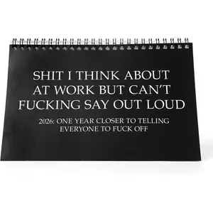 Work Desk Calendar - Demotivational Affirmations Calendar White Elephant Gag  Idea - Funny Novelty Monthly  Office Calendar - Funny Sarcasm Quotes for Colleagues Friends Boss Coworkers (2026 Calendar)