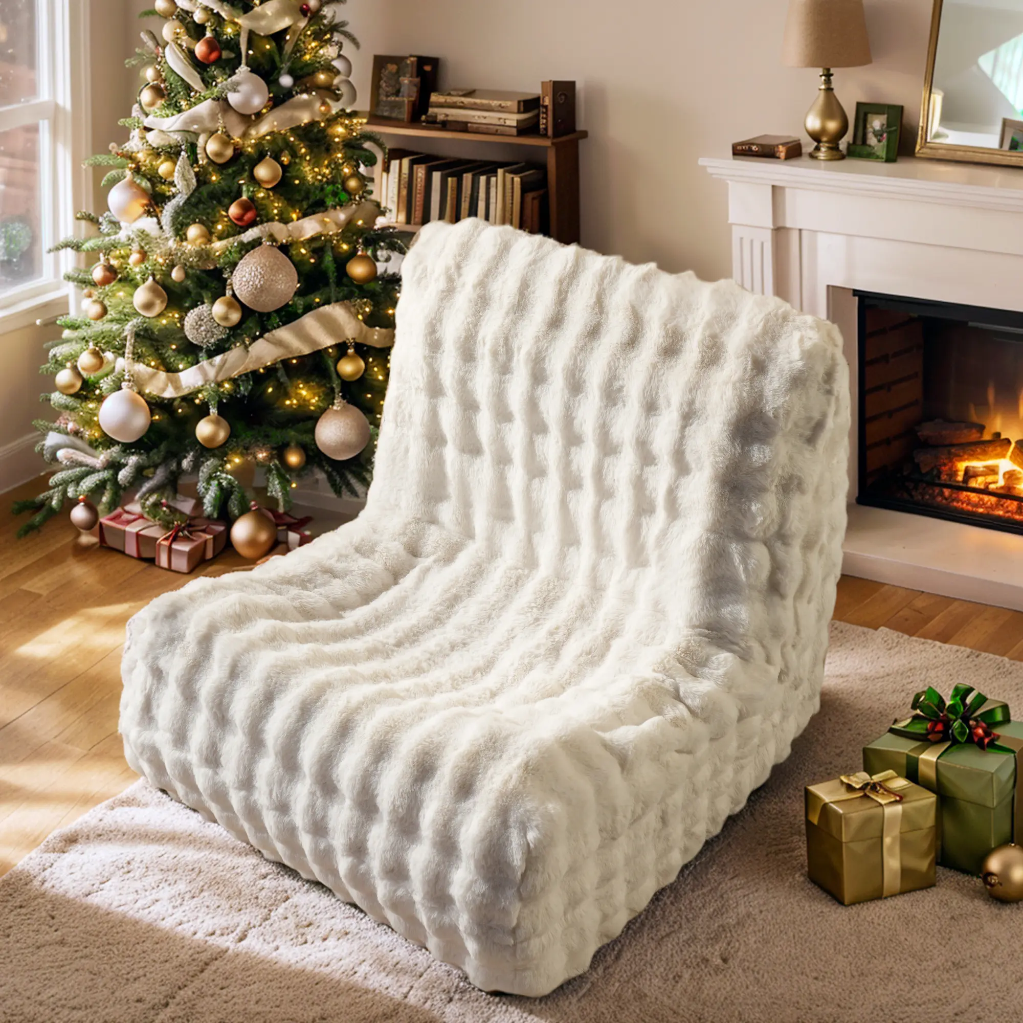 【Summerfinds】Ovios Bean Bag Chair Lazy Sofa for Adults - Plush Corduroy Fabric, Giant Oversized Fluffy Lounger for Home, Apartment, Gaming Venue & Dorm