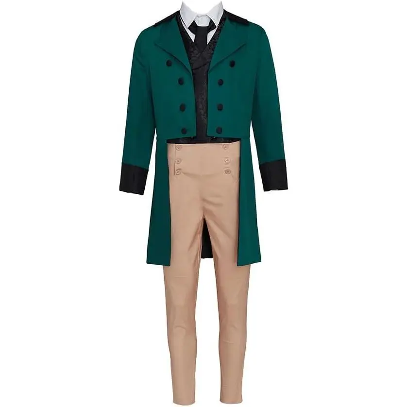 Men's Victorian Fancy Outfit 18th Century Regency Tailcoat Vest Costume