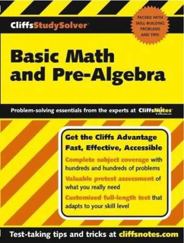 USED-Cliffs Study Solver Basic Math and Pre-Algebra by Jonathan J. White (Paperback)