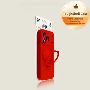 Precision Shockproof Liquid Silicone Skin-Feel Phone Case Cover with Magnetic Stand, AI-Integrated Buttons, Customized Protector for iPhone 17 Pro Max, 16, 15, 14, 13 Smartphones, Mobile Accessory, Accessories