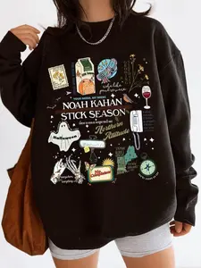 Noah Kahan Stick Season Tour Sweatshirt, T-Shirt, Halloween, Folk Pop Music Shirt, Album Retro Sweatshirt