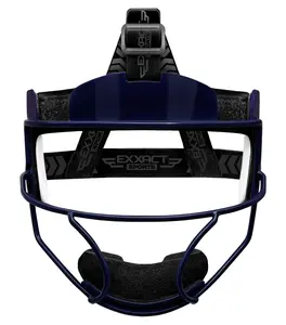 Exxact Sports Softball Face Mask Girls Youth & Adult, Protective Lightweight Fielders Mask Softball for Enhanced Performance (Navy, Youth)