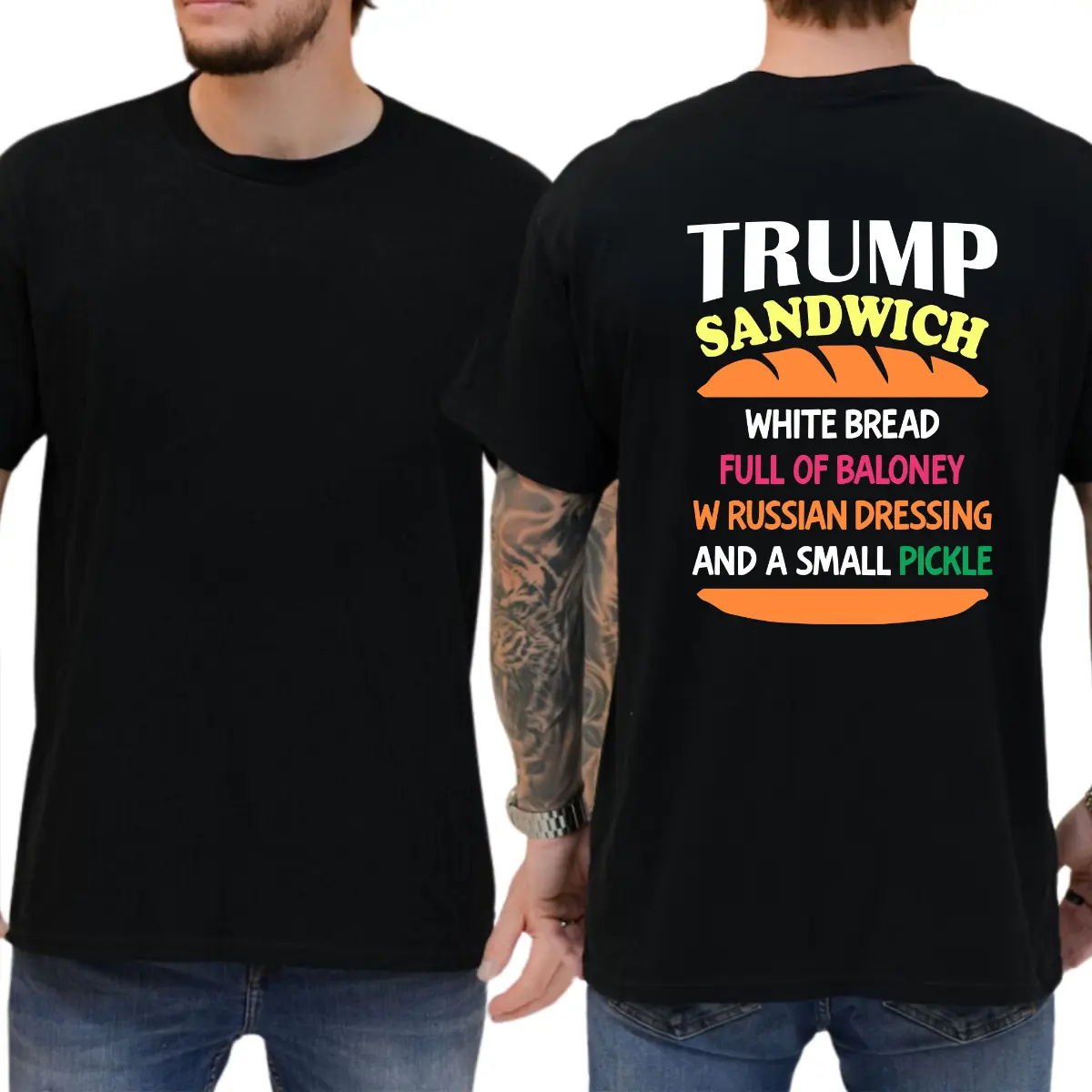 Trump Sandwich T-shirt, Funny Shirts, Democrat Tee, Liberal Shirt