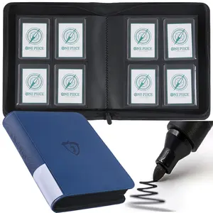 Toploader Binder,Trading Card Binder Storage Hold up 128 Cards 4-Pocket Top Loader Binder with Sleeves for 3"x4" Rigid Toploaders Hard Cases