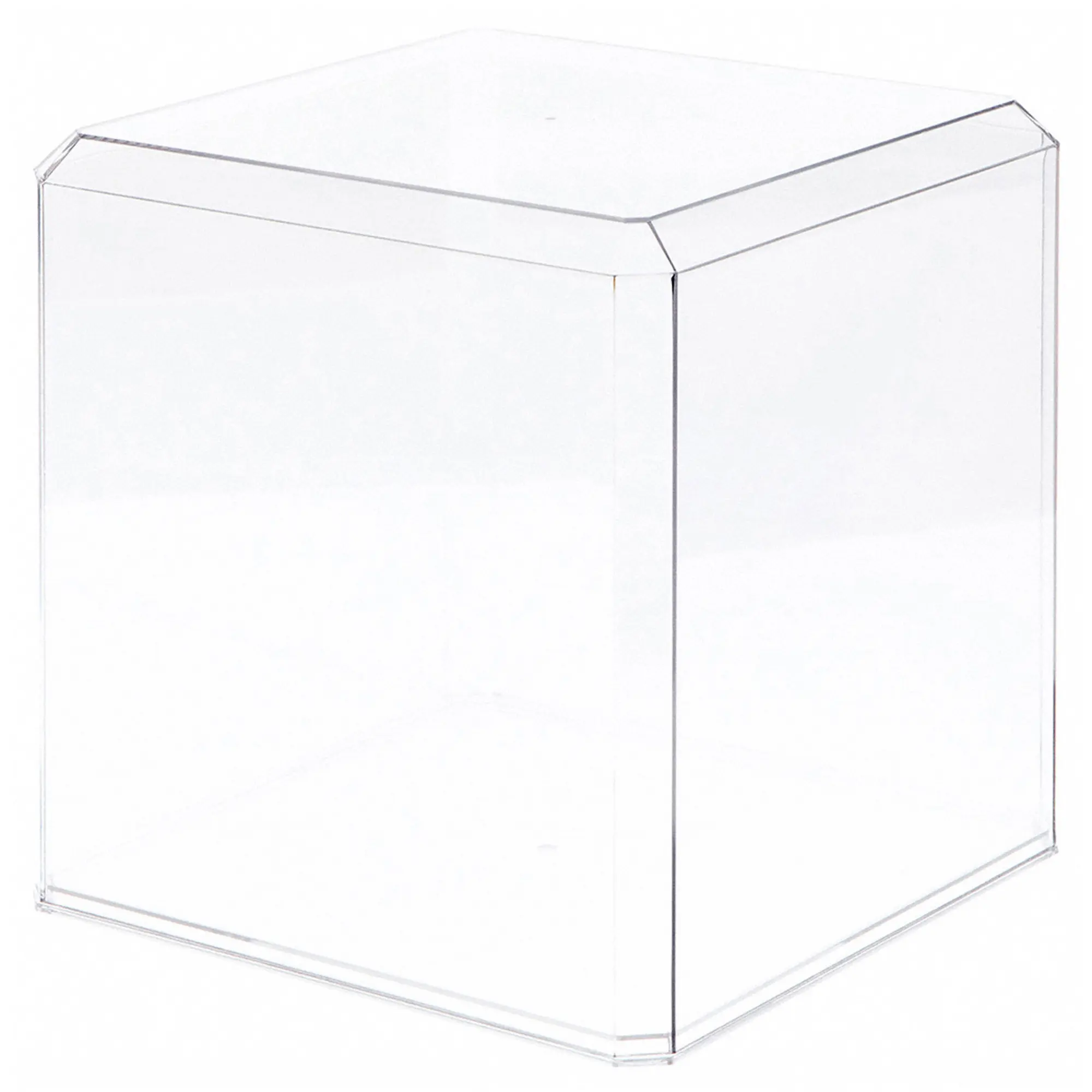 Pioneer Plastics 1010C Clear Plastic Display Case for Basketballs, Soccer Balls, and Baseball Gloves, 9.75" W x 9.75" D x 9.625" H