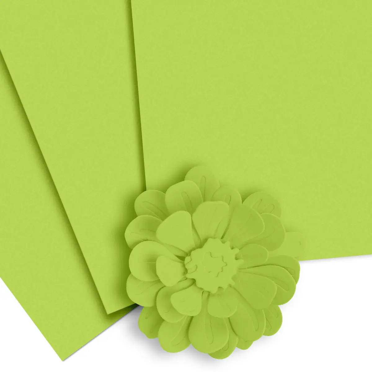Crafty Necessities: Lime Cardstock (10 sheets/set)