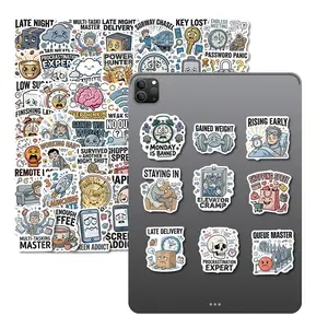 50 Fun and Creative Everyday Stickers - A Series of Humorous and Funny Stickers Suitable for Scrapbooks, Diaries, Laptops, Water Bottles, Cars, and Other Items. Designed with A Positive Message, These Stickers Are Perfect for Gifts.