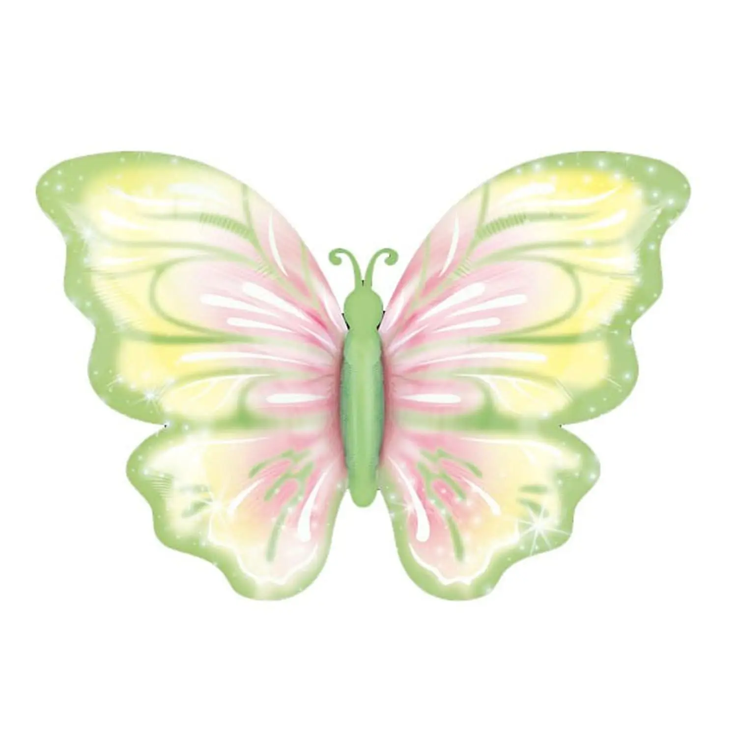 Butterfly Balloons 2Pcs Birthday Balloons Giant Butterfly Foil Mylar Balloon Animal Balloon Wedding Or Birthday Party Decor Butterfly Theme Decorations Supplies（Green）