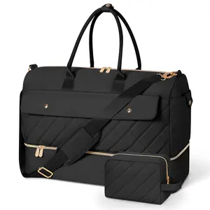 Wedama Weekender Tote Bags for Women Cruise Travel Bag with Toiletry Bag High-Capacity Waterproof Shoe Compartment Luggage Gift idea for Gym, Camping Mother's Day