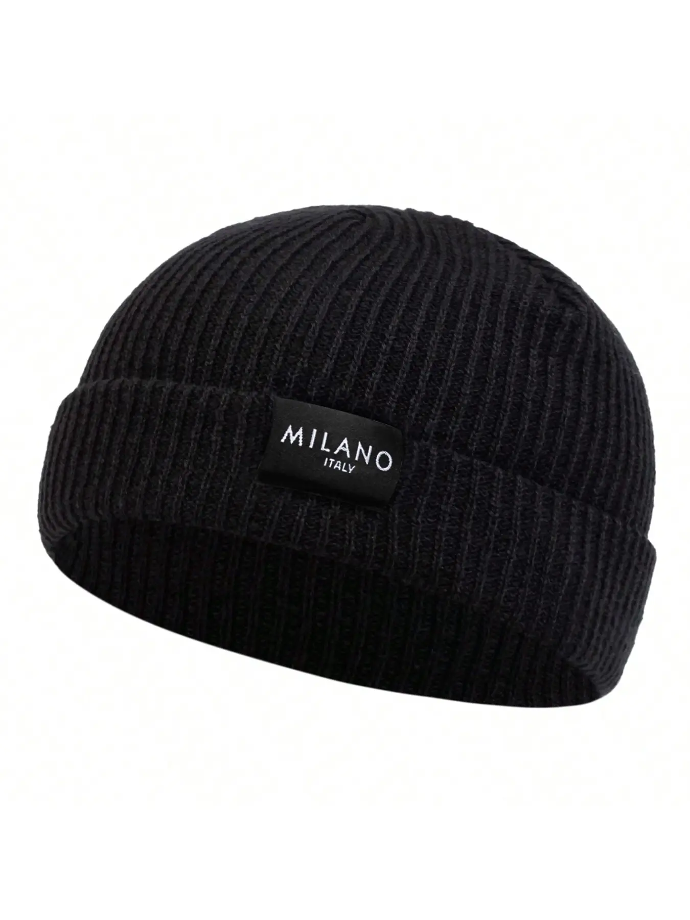 Unisex Milano Beanie Knit Hat, Adjustable Sun Protection Outdoor Cap, Casual Fitted Woven Fabric, Suitable for Travel Beach Vacation, Outdoor Hats, Cuffed Beanie