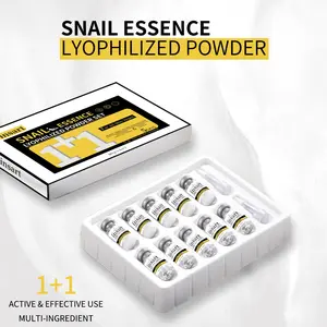 Snail Essence Freeze-Dried Powder Set, Facial Essence, Skincare Serum, Smooth Moisturizing, Hydrating Care, Single Item Liquid Form