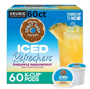 The Original Donut Shop Iced Refreshers, Pineapple Passionfruit Flavor, Keurig Single Serve K-Cup Pods, 60 Count (6 Packs of 10)