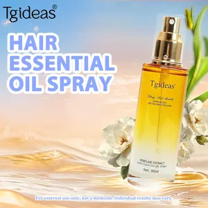 Tgideas 80ml Hair Care Essential Oil Spray Scalp & Hair Strengthener Leave-In Conditioner Softening Anti-Static Formula